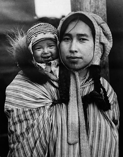 Inuit mother and child, Alaska, 1927